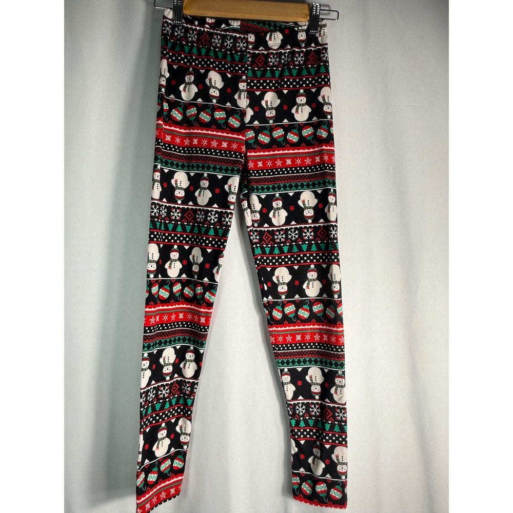 Love & Heart Women's Christmas Holiday Snowman Leggings - Size Medium‎